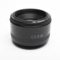 Canon EF 50mm f1.8 II prime lens, caps, Clean, + UV filter