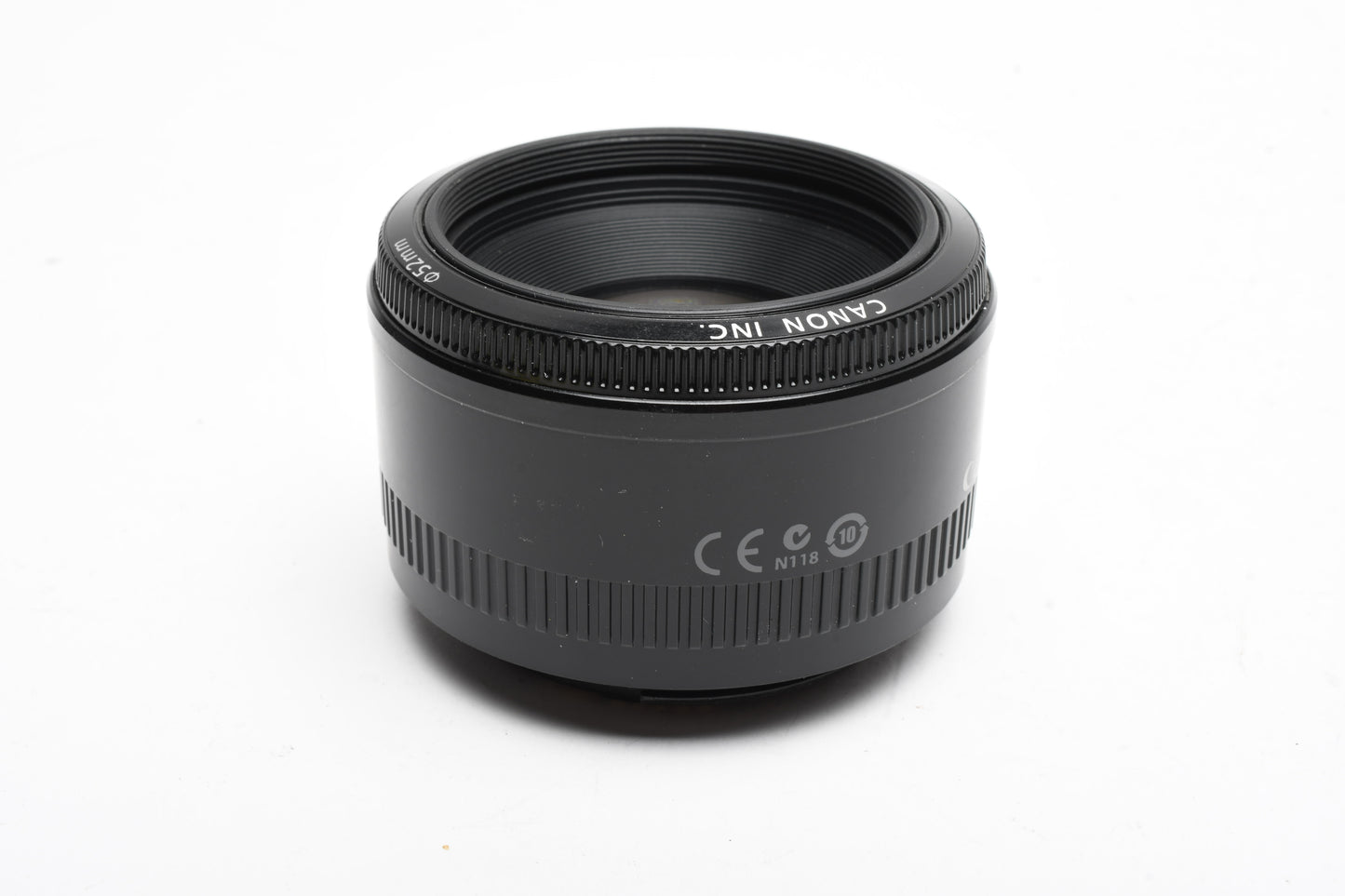 Canon EF 50mm f1.8 II prime lens, caps, Clean, + UV filter