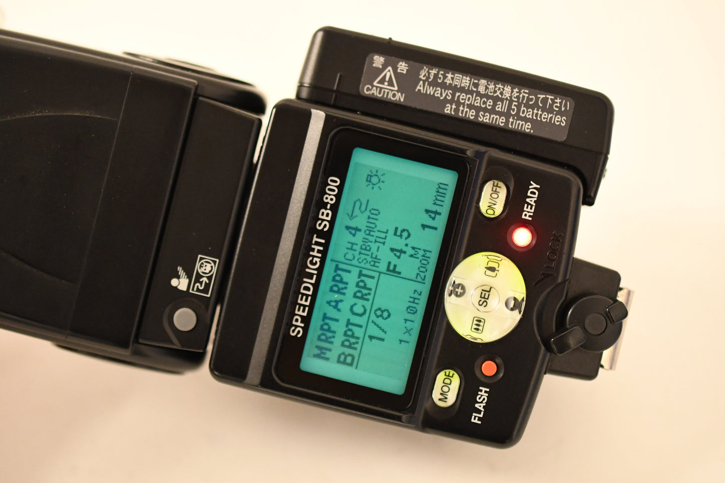 Nikon SB-800 Speedlight flash w/diffuser, extra chamber, Tested, clean