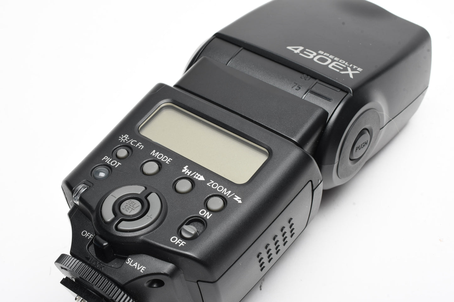 Canon 430EX Speedlite Flash, clean condition, tested w/Case+Diffuser
