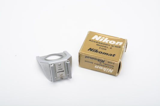 Nikon Accessory shoe Model 2 for Nikormat Nikomat in box