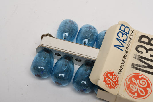 12-Lamp pack of M3B Blue bulbs (Total 12 bulbs) Boxed