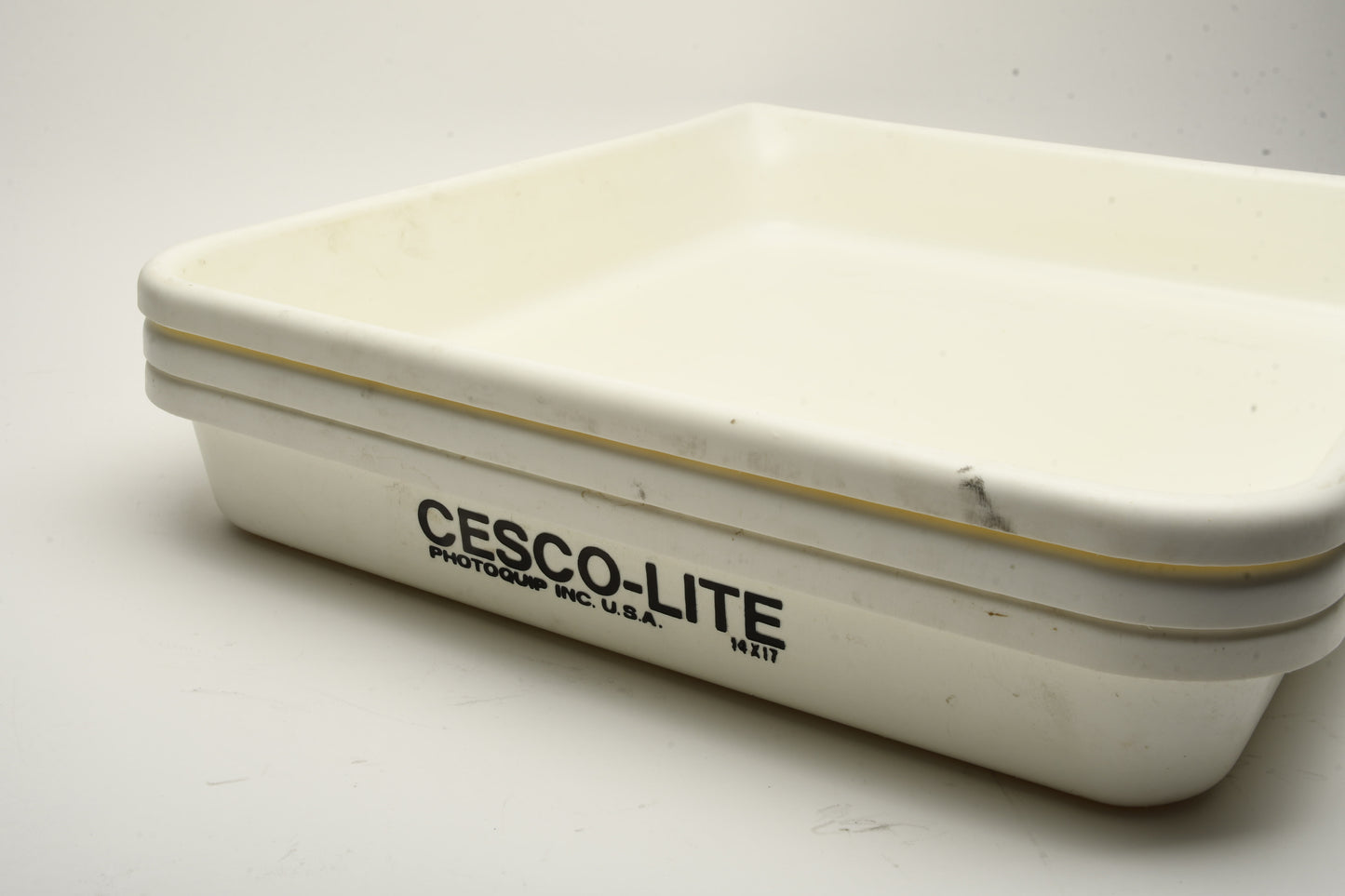 3X Cesco Lite 17x20" darkroom printing trays for up to 14x17" printing, clean