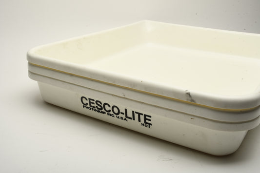 3X Cesco Lite 17x20" darkroom printing trays for up to 14x17" printing, clean