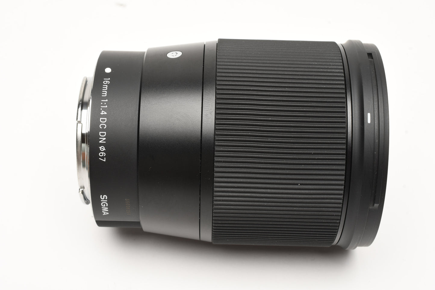 Sigma 16mm 1.4 DC Canon EF-M lens, very clean, w/hood+caps
