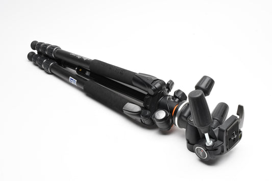 Alta Pro 254CT Carbon Fiber tripod legs w/Manfrotto 804RC2 Pan head, Great!
