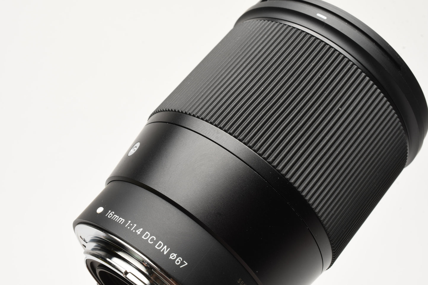 Sigma 16mm 1.4 DC Canon EF-M lens, very clean, w/hood+caps