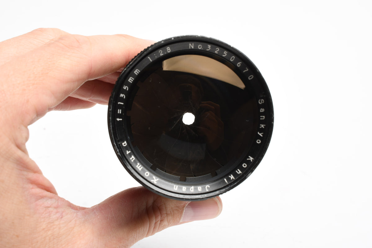 Sankyo Kohki Komura 135mm F2.8 Lens Exakta Mount, Clear & Sharp!