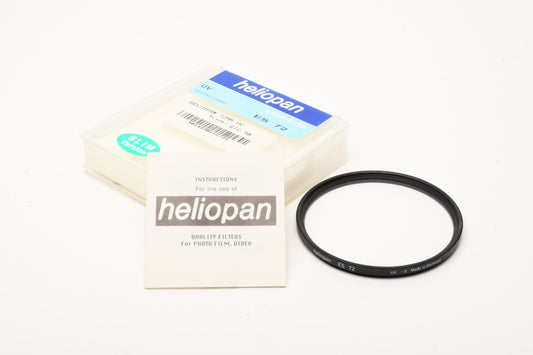 Heliopan ES 72 UV -0 72mm filter w/ case and instructions