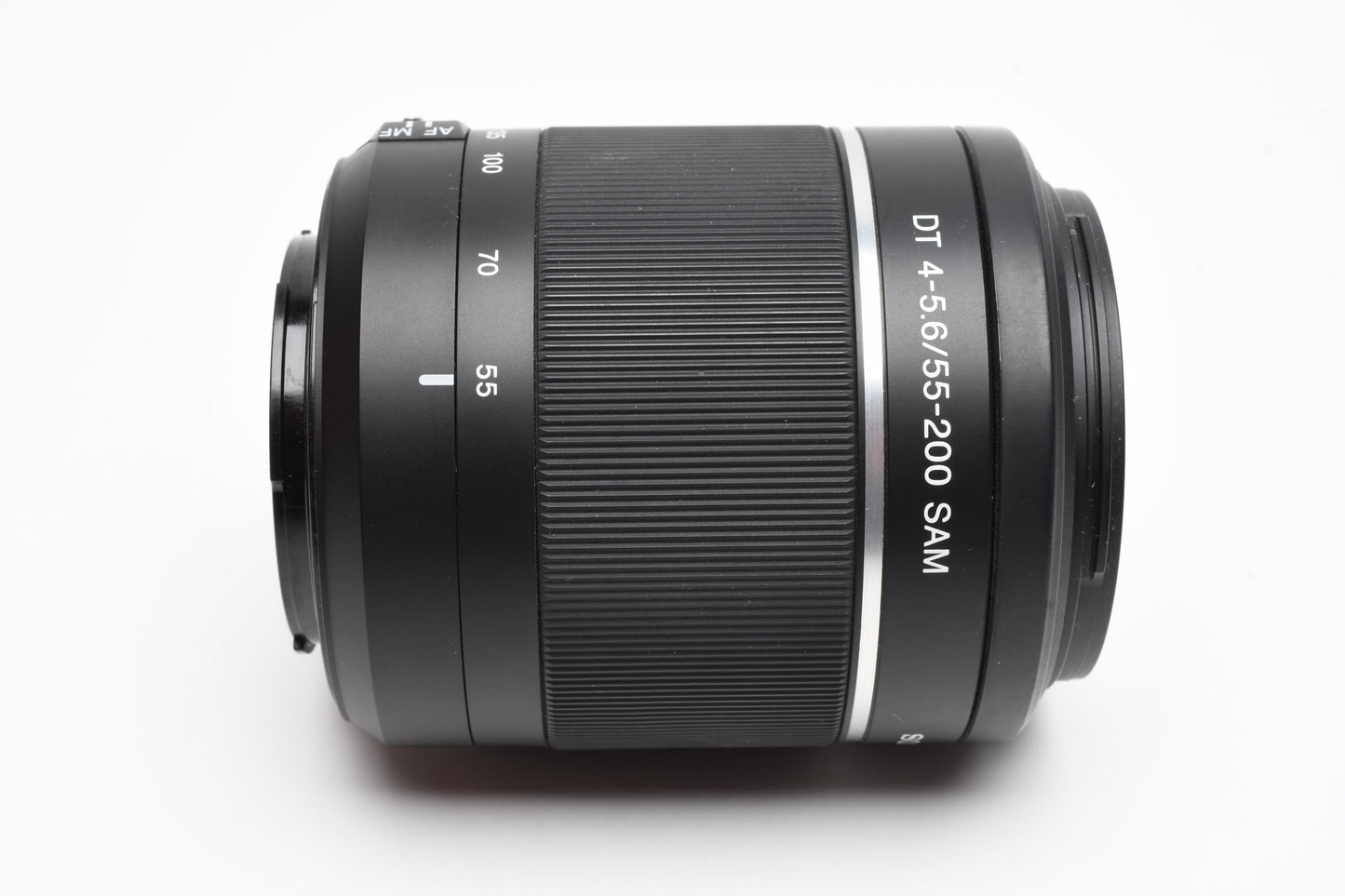 Sony AF 55-200mm f4-5.6 v.2 DT SAM lens, caps, hood, Boxed, Mint-