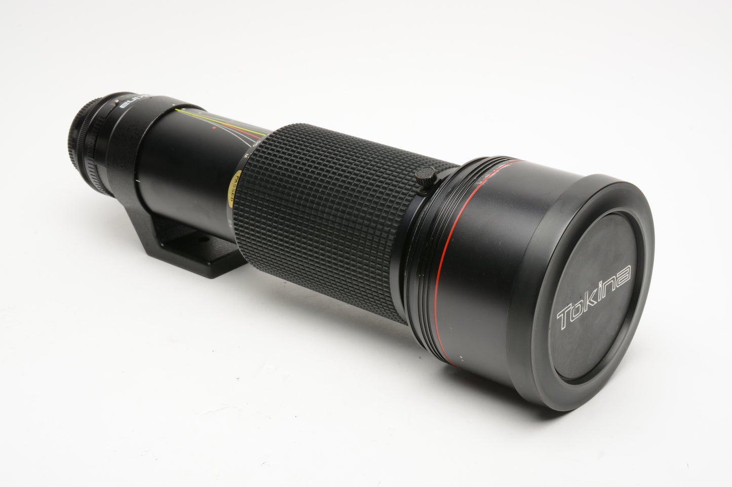 Tokina SD 150-500mm f5.6 w/B+W 010 95E UV, caps, case, collar, Nice! Canon FD