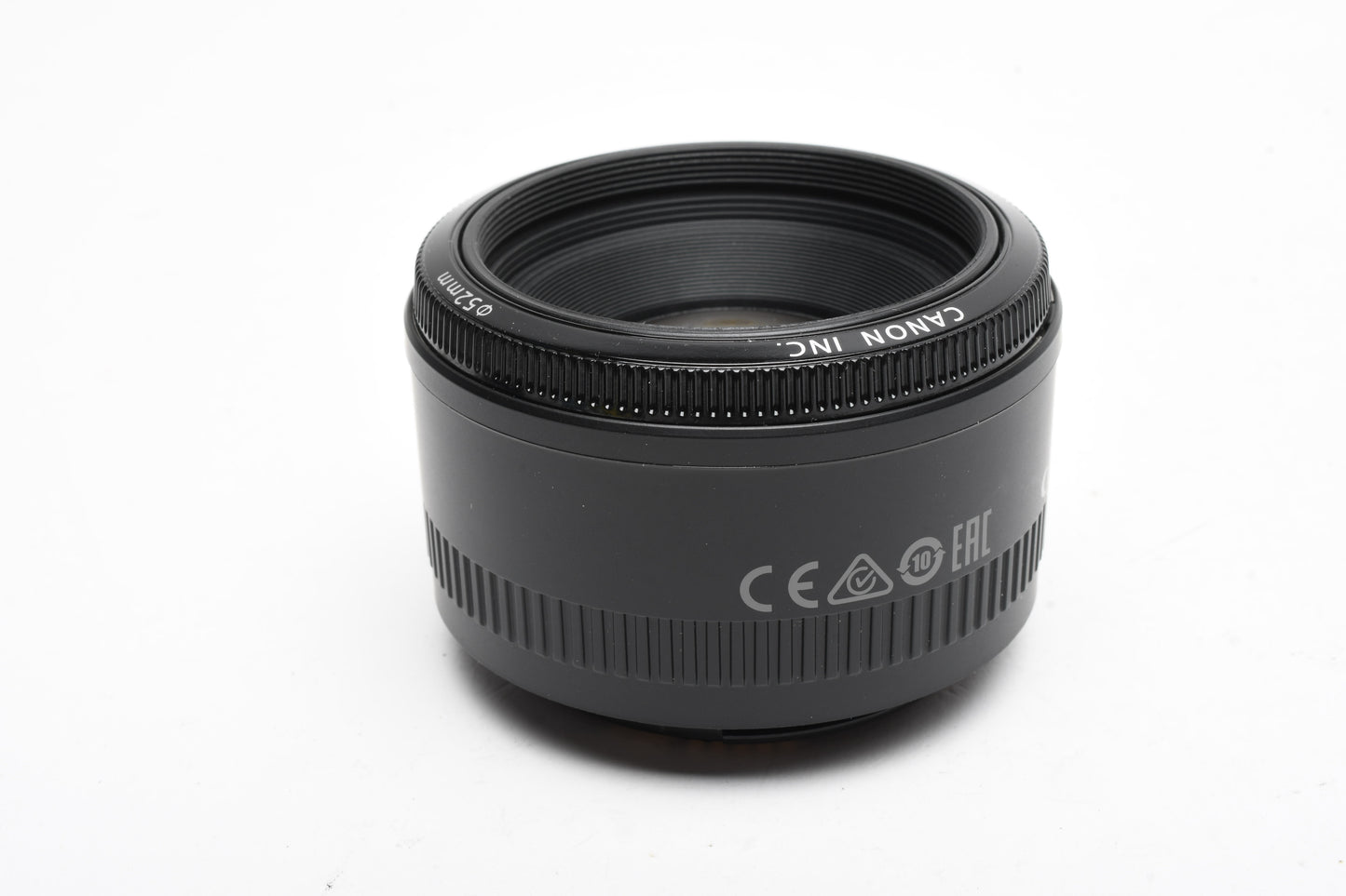 Canon EF 50mm f1.8 II prime lens, caps, hood, UV filter, Great
