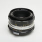 Nikon Nikkor-H C 50mm f2 Non-AI lens, caps, Very clean & sharp!