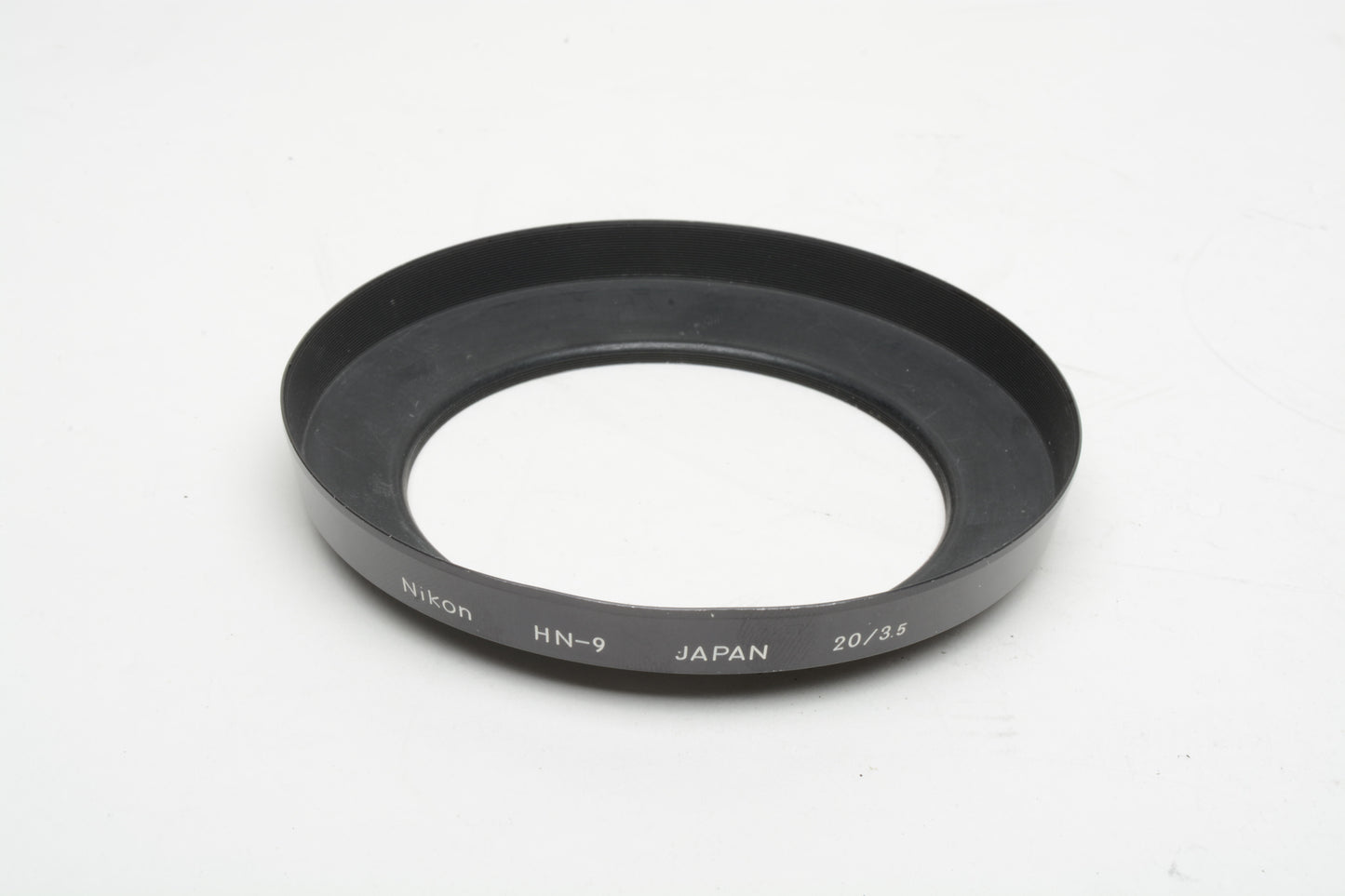 Nikon HN-9 HN9 metal lens hood for 20mm f3.5 lens, very clean