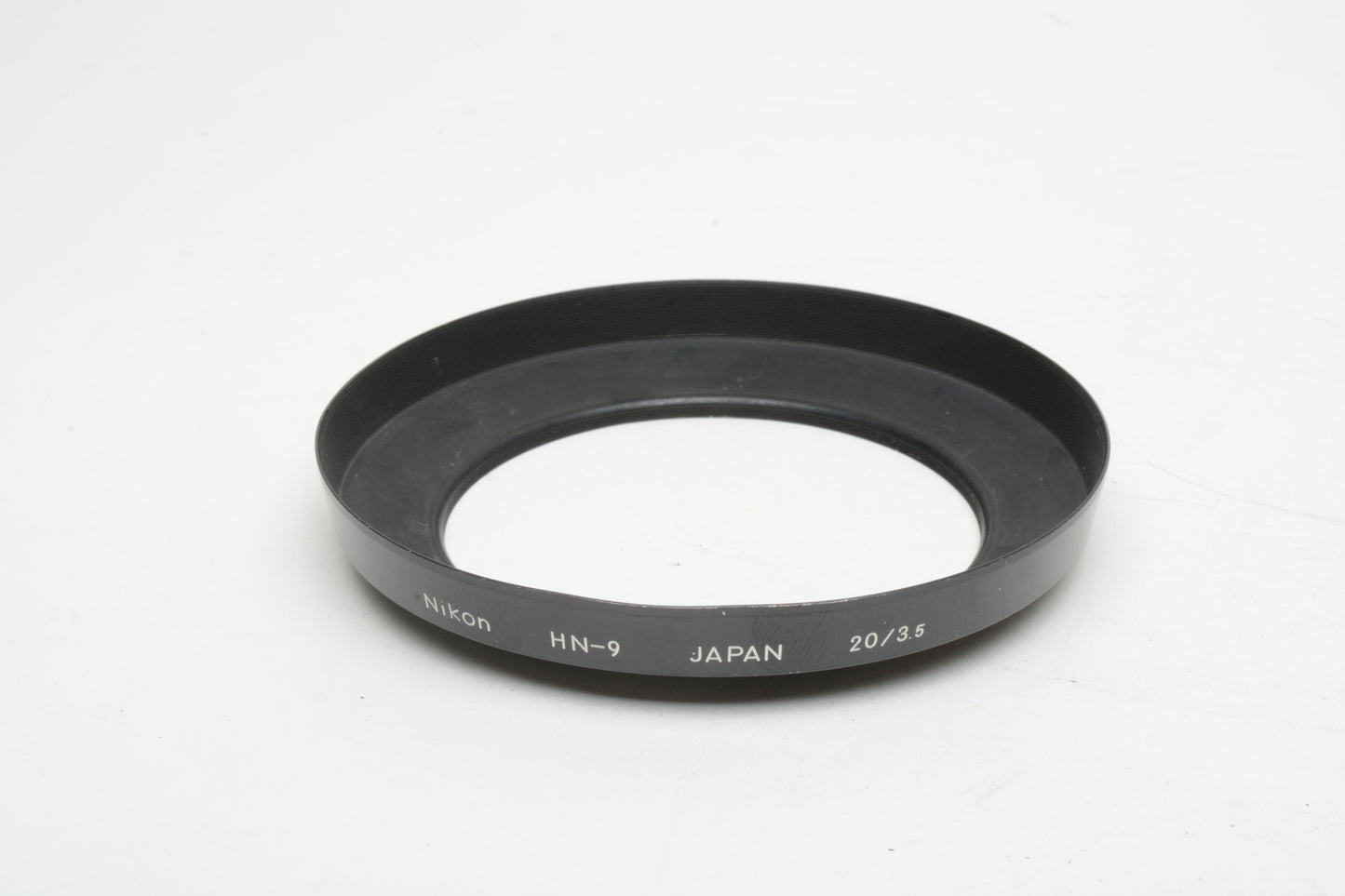 Nikon HN-9 HN9 metal lens hood for 20mm f3.5 lens, very clean