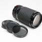 Sigma MF 75-200mm f3.8 zoom lens for Canon FD mount, nice & clean, +CPL + caps