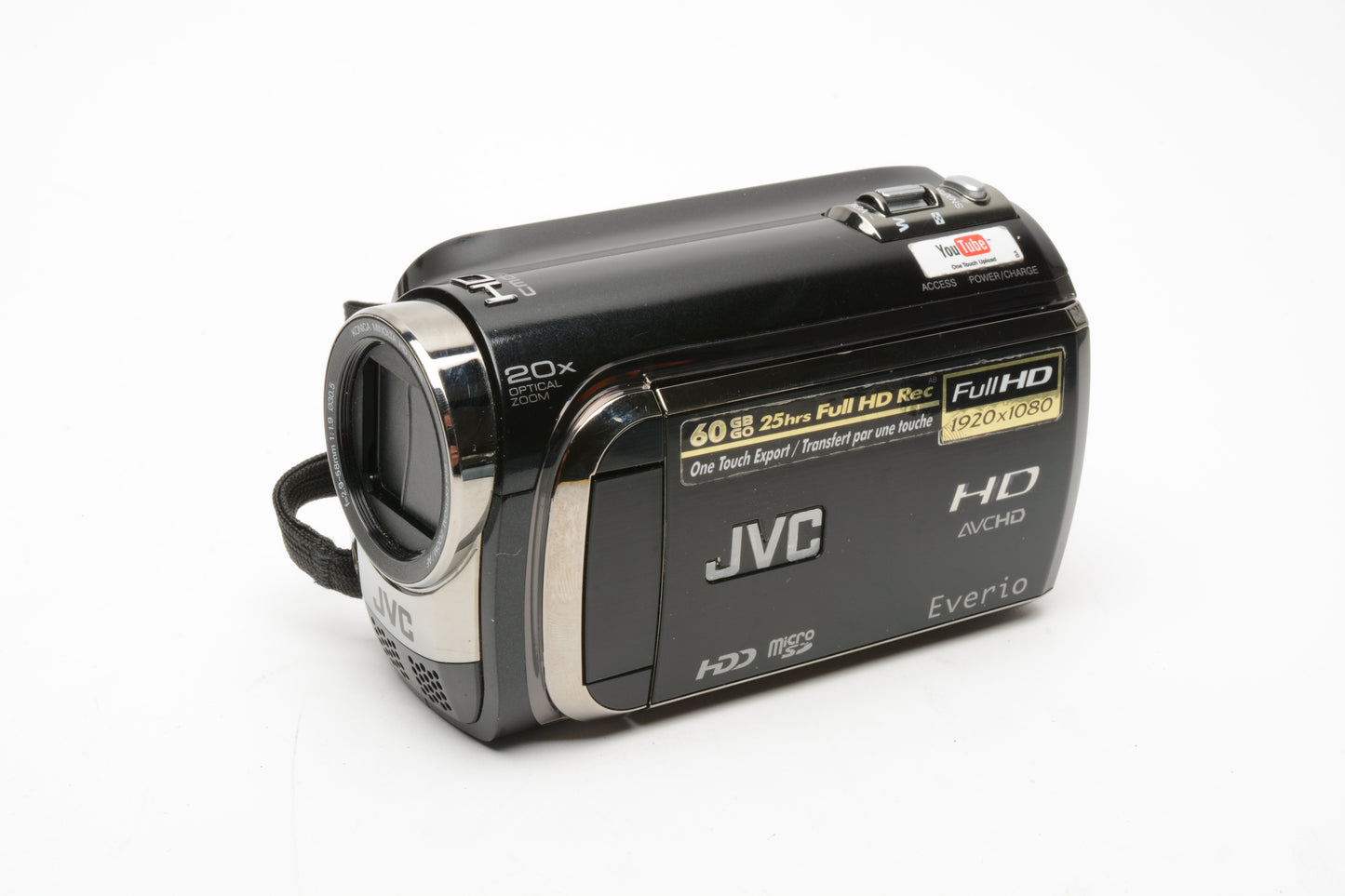 JVC GZ-HD300 60GB Video Bundle:  Case, remote, cables, batt+charger+++