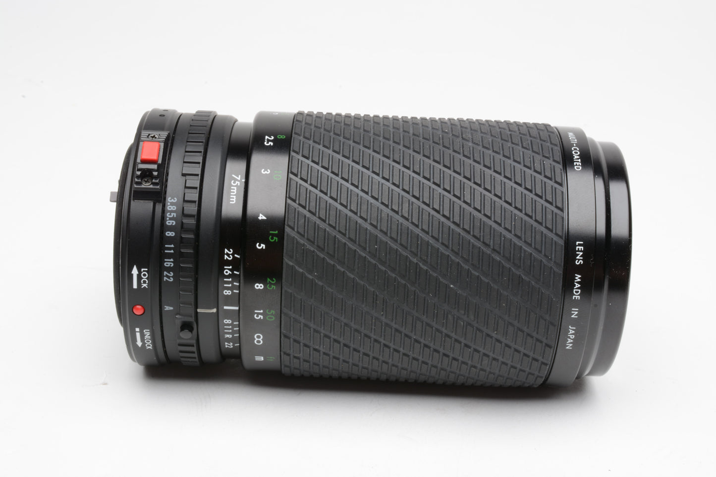 Sigma MF 75-200mm f3.8 zoom lens for Canon FD mount, nice & clean, +CPL + caps