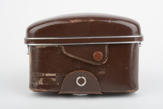 Pentax Honeywell brown metal-rimmed Spotmatic case