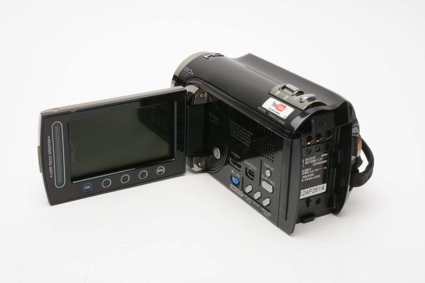 JVC GZ-HD300 60GB Video Bundle:  Case, remote, cables, batt+charger+++