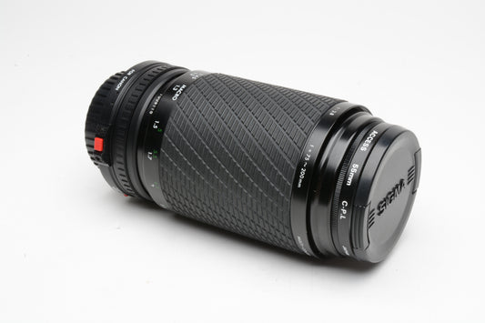 Sigma MF 75-200mm f3.8 zoom lens for Canon FD mount, nice & clean, +CPL + caps