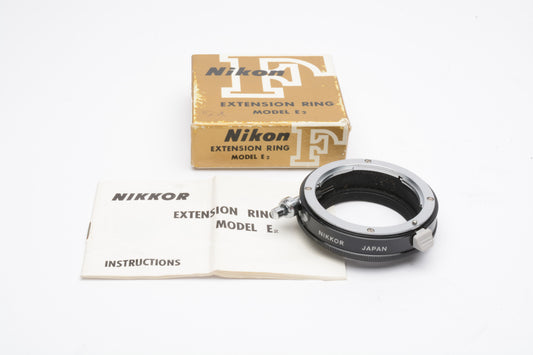 Nikon extension ring model E2, Mint, boxed