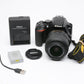 Nikon D3500 DSLR Camera w/AF-P 18-55mm f3.5-5.6 G VR zoom USA, only 788 Acts!!