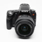 Sony A55 DSLR w/18-55mm f3.5-5.6, 2X batts+charger+remote, Box, 21K Acts