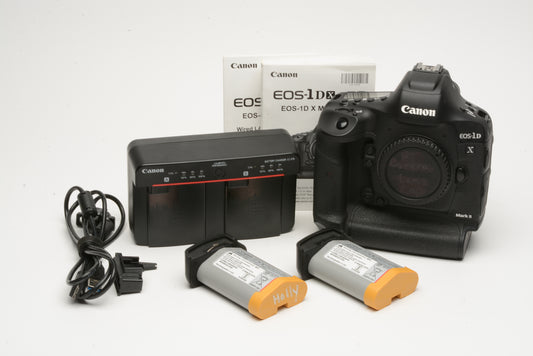 Canon EOS 1DX Mark II Body, 2 batts, charger, manual, ONLY 2201 Acts!!