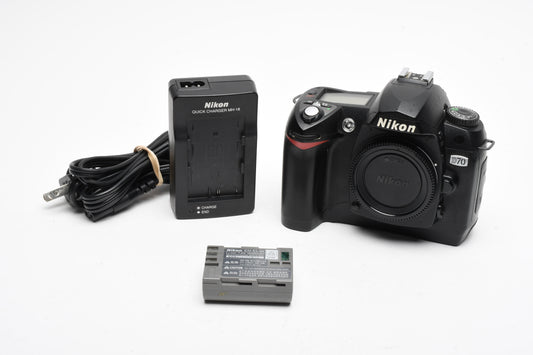 Nikon D70 Body Only, Batt, Charger, 30,866 Acts, Tested