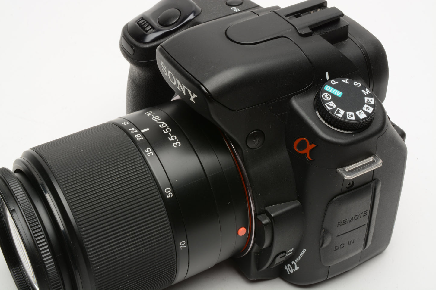 Sony Alpha A300 DSLR Camera w/18-70mm f3.5-5.6, Book, batt+charger, Clean