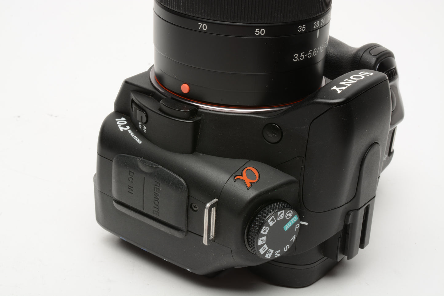 Sony Alpha A300 DSLR Camera w/18-70mm f3.5-5.6, Book, batt+charger, Clean