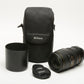 Nikon Nikkor AF ED 80-400mm f4.5-5.6D ED VR w/Case, Hood, Caps, Very nice!