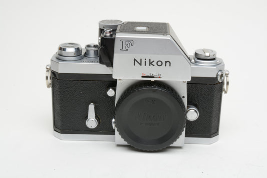 Nikon F Photomic 35mm SLR Body, New seals, Tested Accurate, Nice!