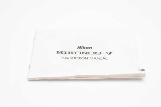 Nikon Nikonos V Instructions manual