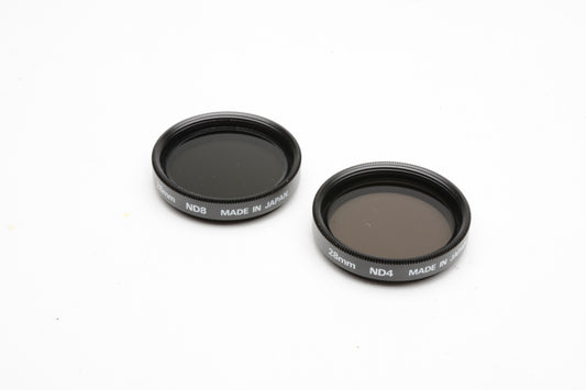 Nikon 28mm Neutral Density ND4 and ND8 filters in pouch, very clean