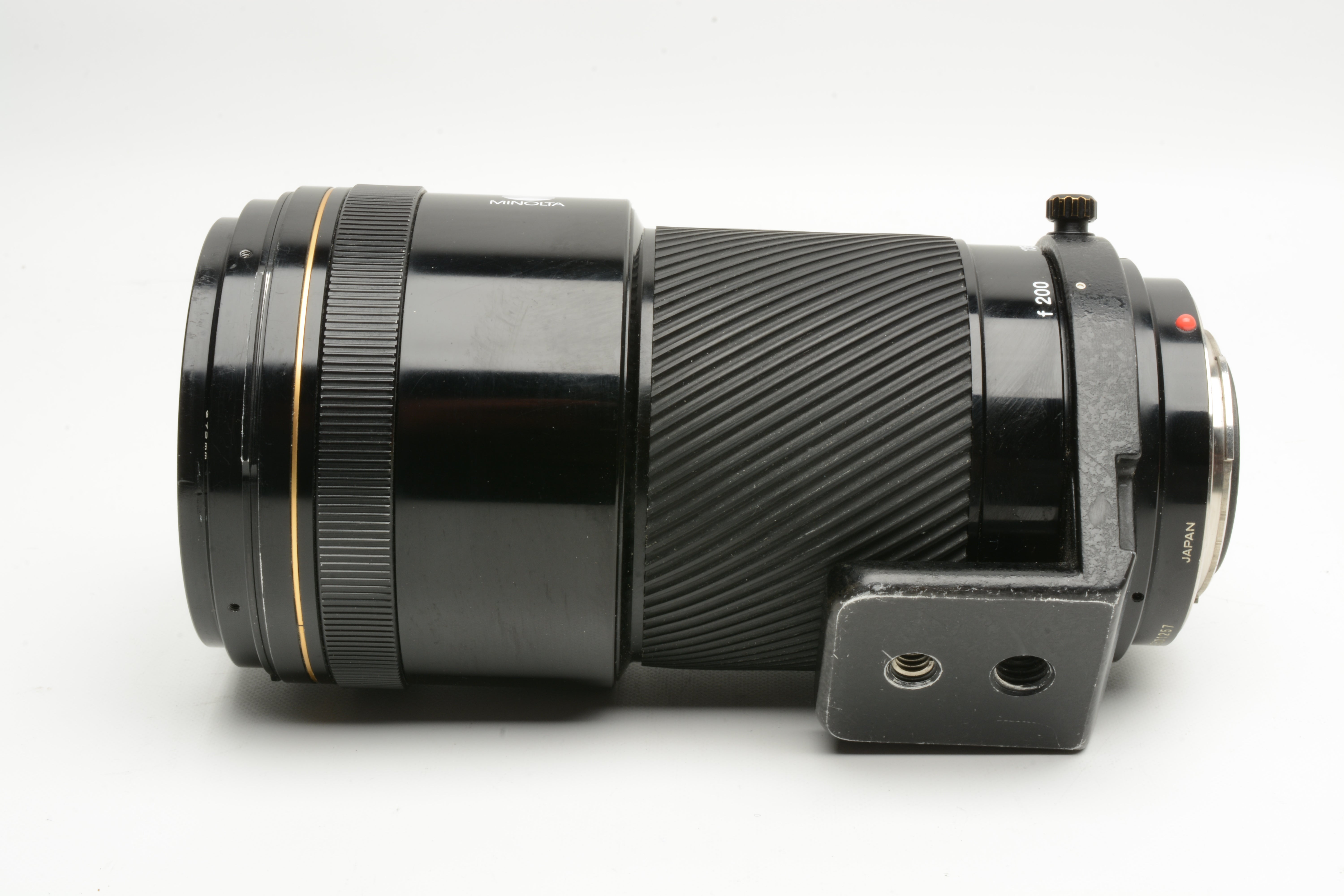 Minolta AF 80-200mm f2.8 APO Tele zoom lens, Collar, hood, caps