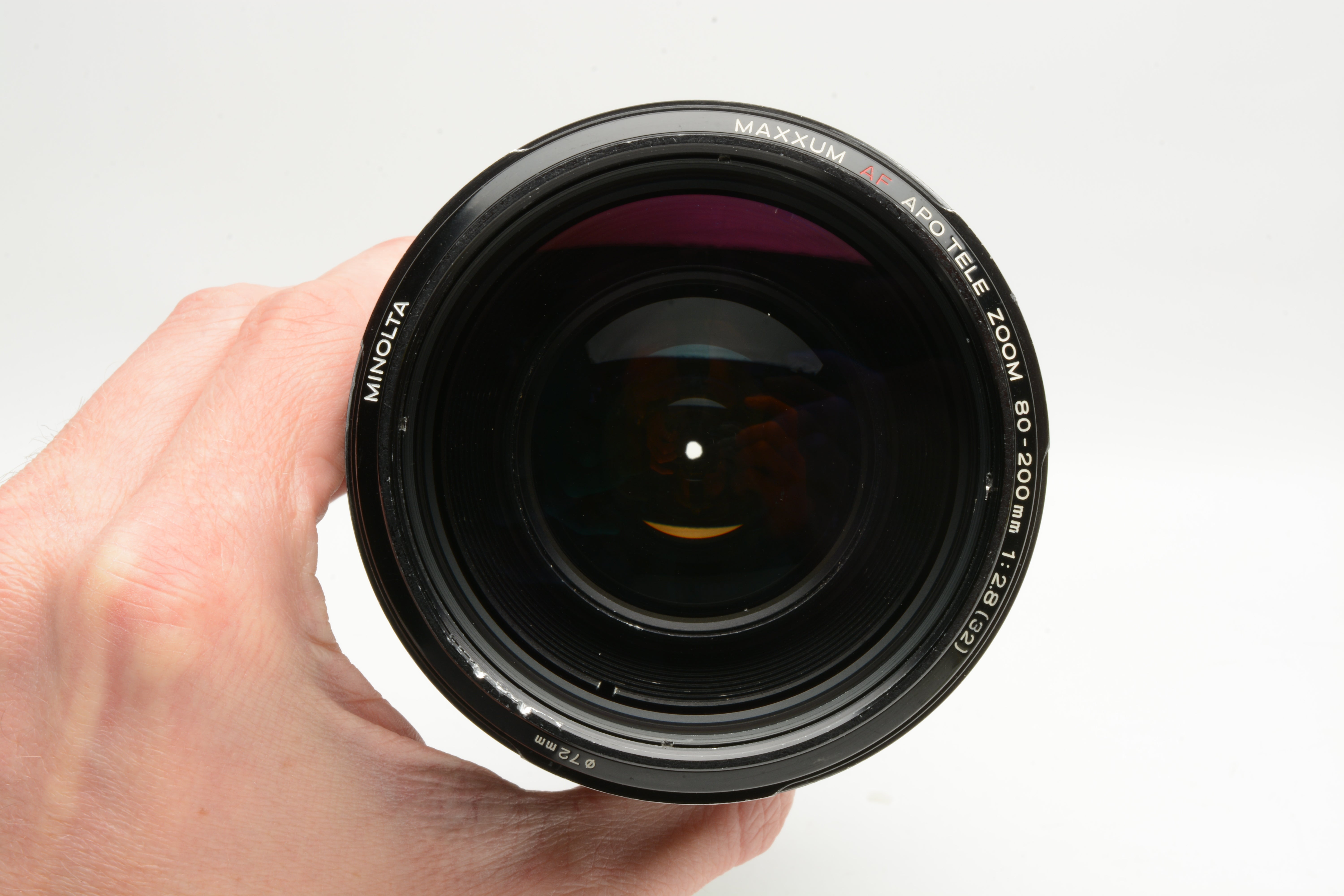 Minolta AF 80-200mm f2.8 APO Tele zoom lens, Collar, hood, caps