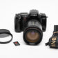 Minolta 700si QD 35mm SLR w/Tokina AF 35-300mm zoom, Bracket card, tested *Read