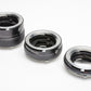 Vivitar Extension Tube Set AT-5 36mm, 20mm, 12mm for Minolta MD mount + case