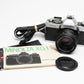 Minolta XG-1 35mm SLR w/MD 50mm F1.7 lens, New seals, Manual, tested, Nice!