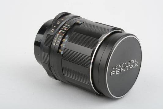 Pentax Super Takumar 105mm f2.8 M42 Mount lens, caps, hood, case, Nice!