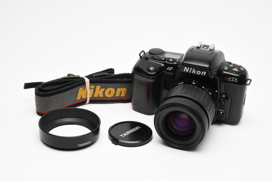 Nikon N6006 35mm SLR w/AF 35-90mm f4-5.6 zoom lens, strap, clean