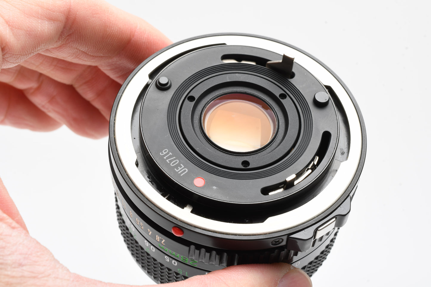 Canon FD 28mm f2.8 wide angle lens, caps, Nice and clean wide angle lens