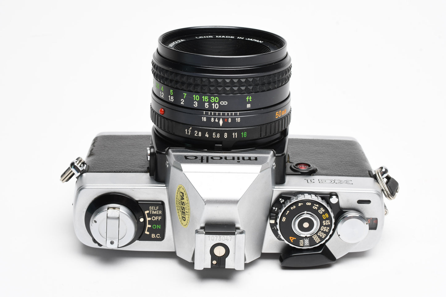 Minolta XG-1 35mm SLR w/MD 50mm F1.7 lens, New seals, Manual, tested, Nice!