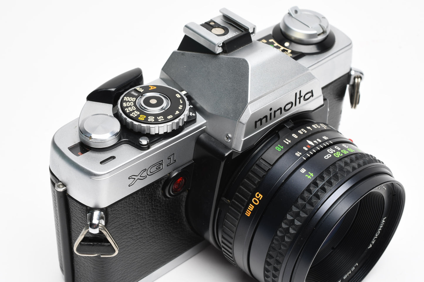 Minolta XG-1 35mm SLR w/MD 50mm F1.7 lens, New seals, Manual, tested, Nice!