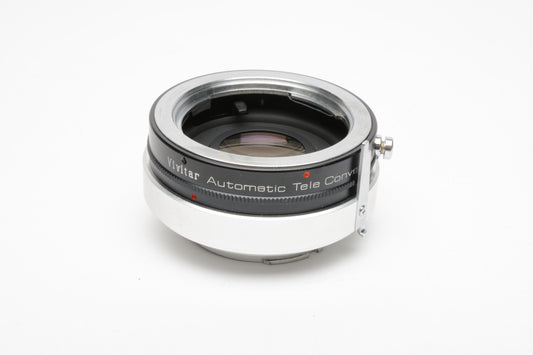 Vivitar 2X-5 Teleconverter for Minolta SR mount, caps + case, Boxed