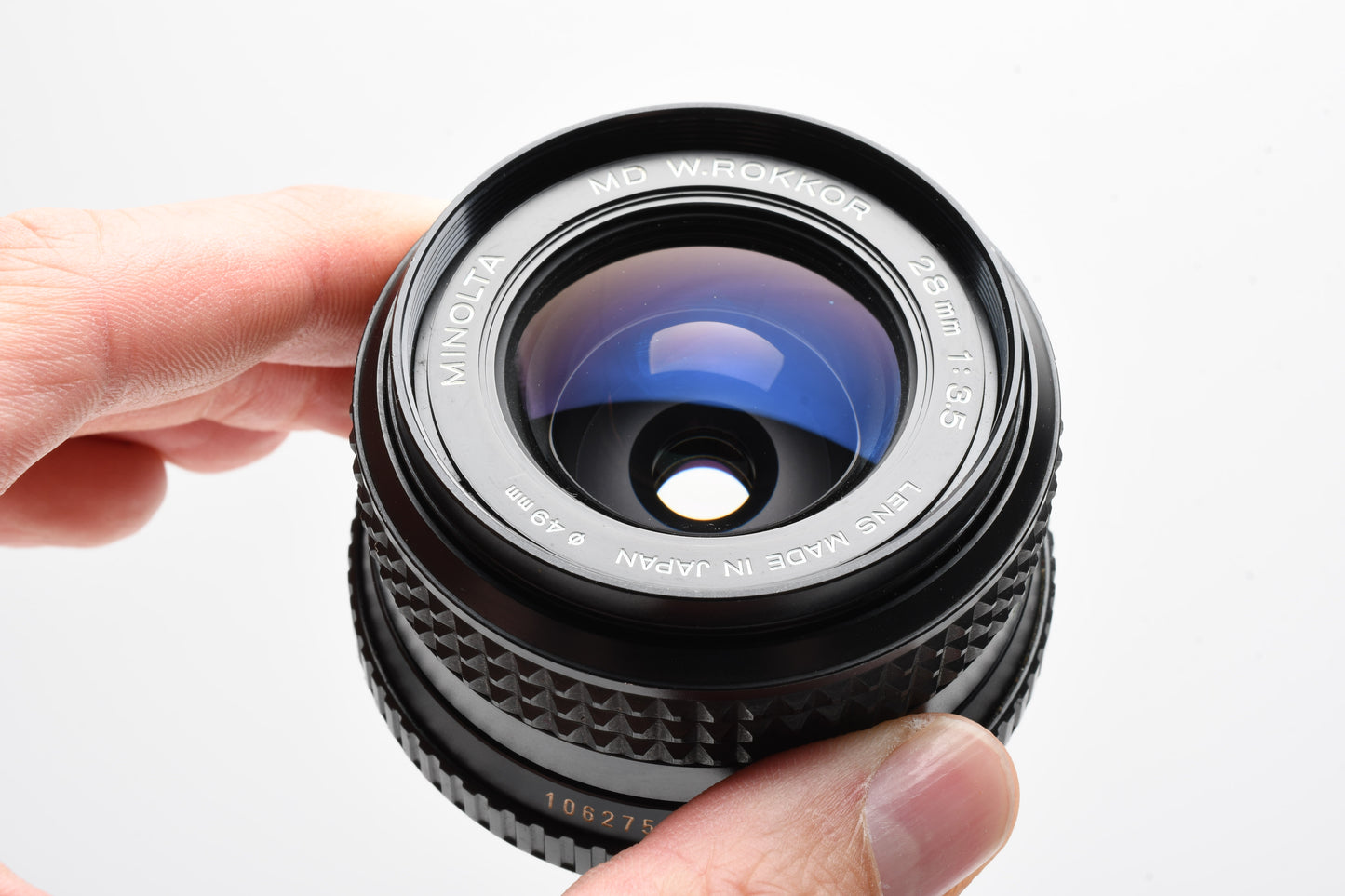 Minolta W.Rokkor 28mm f3.5 MD Mount, caps, clean, smooth, sharp