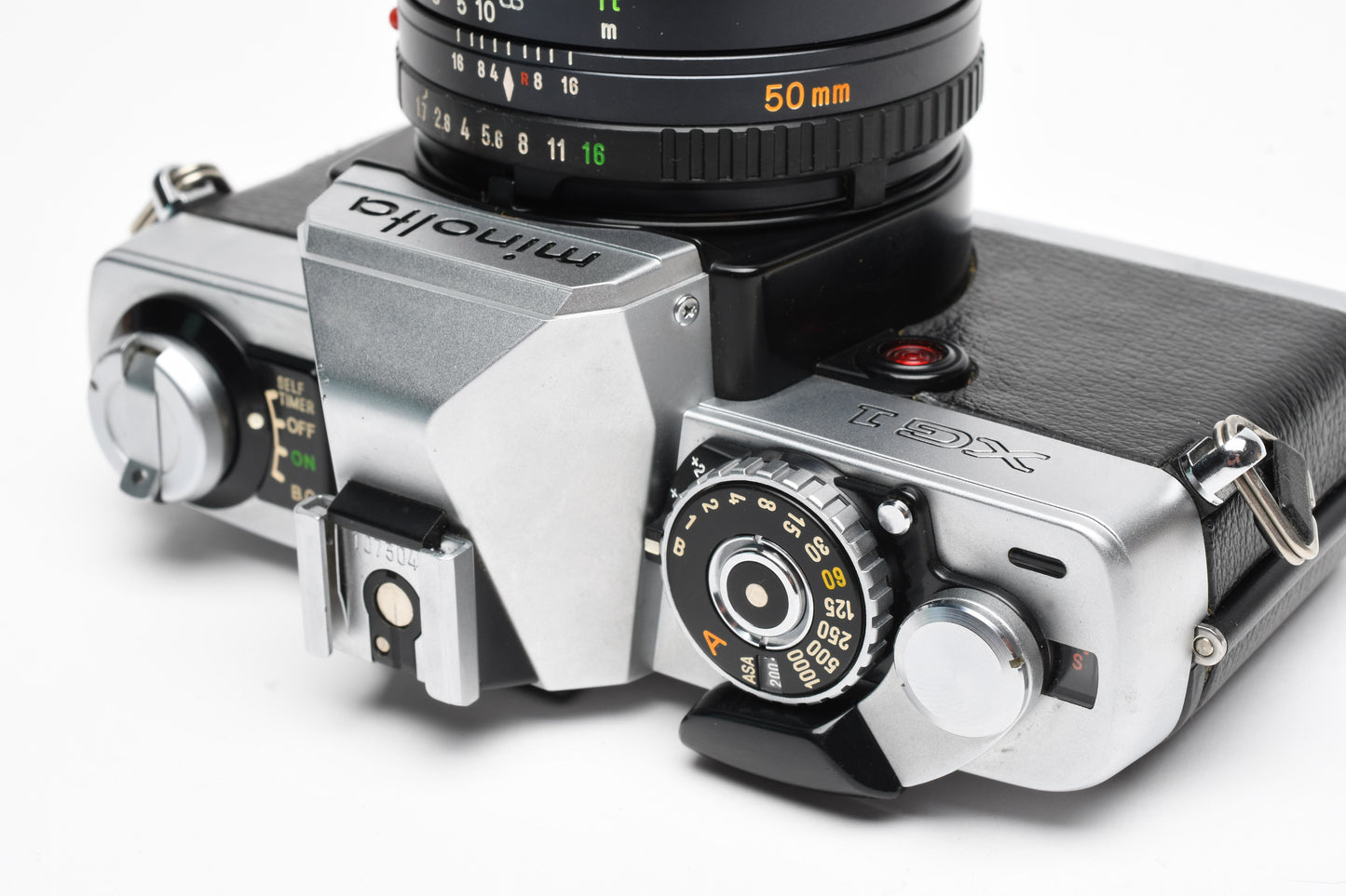 Minolta XG-1 35mm SLR w/MD 50mm F1.7 lens, New seals, Manual, tested, Nice!