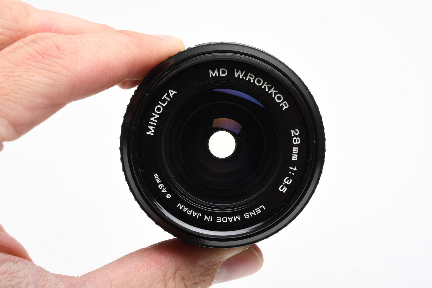 Minolta W.Rokkor 28mm f3.5 MD Mount, caps, clean, smooth, sharp